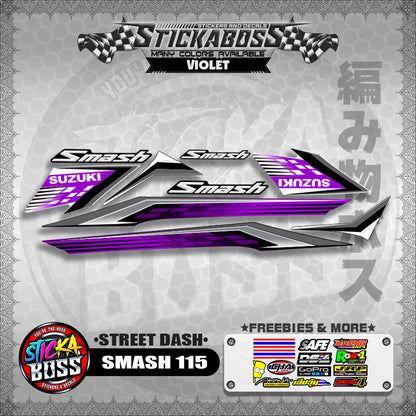 SMASH 115 STICKER DECALS ( STREET DASH )【WITH FREEBIES】