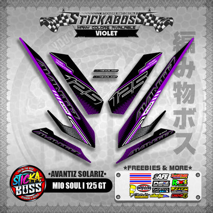 MIO SOUL I 125 GT STICKER DECALS ( AVANTIZ SOLARIZ )【WITH FREEBIES】