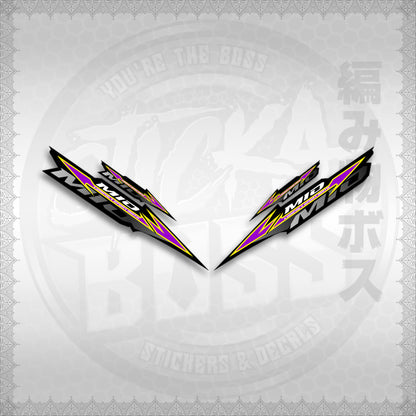 STICKER DECALS for MIO SPORTY / SMILE IINDO (MSPBABEN) By STICKABOSS (SOFIE LAMINATED WATERPROOF)