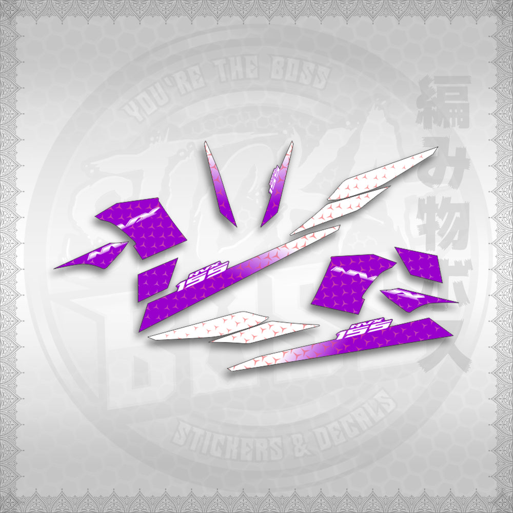 STICKER DECALS for AEROX 155 V2 INDO-MALAYSIAN (AV2SHME) By STICKABOSS (SOFIE LAMINATED WATER