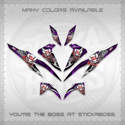 CLICK 125 V2 DECALS (2026 NEW RCB 2.0 DESIGN) STICKER KITS BY STICKABOSS