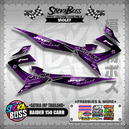 RAIDER 150 CARB DECALS ( SATRIA JRP THAILAND ) [ PREMIUM GLOSSY LAMINATED ]【WITH FREEBIES】