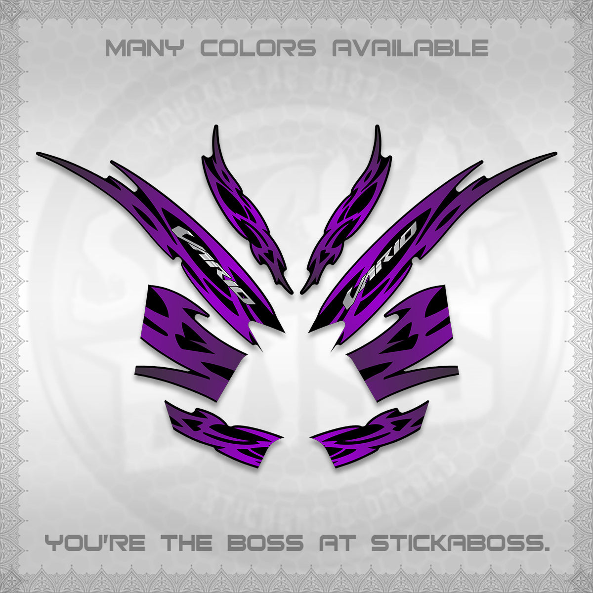 CLICK 125 V2 INDO STRIPING DECALS (2026 NUSANTARA MOTIF) STICKER DECALS By STICKABOSS