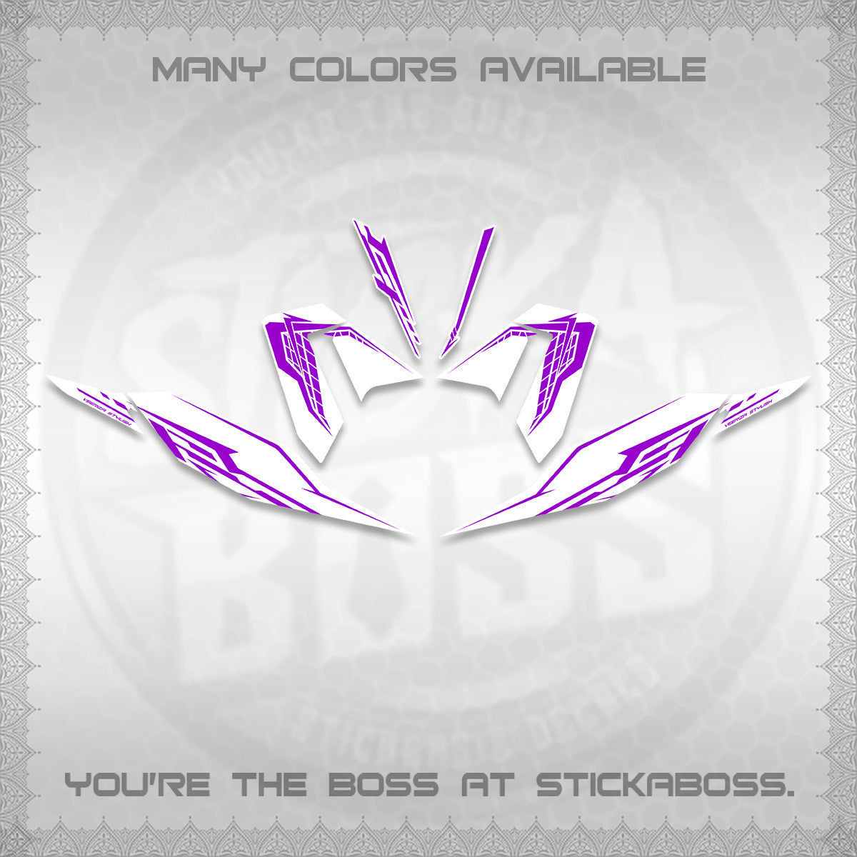 CLICK 125 V4 FOR WHITE DECALS (2026 VEERIZA STYLISH DESIGN) STICKER DECALS By STICKABOSS