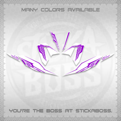CLICK 125 V4 FOR WHITE DECALS (2026 VEERIZA STYLISH DESIGN) STICKER DECALS By STICKABOSS