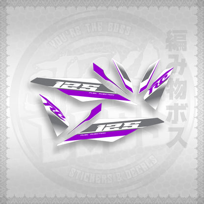 STICKER DECALS for MIO I 125 (MIIM3DARCEDFOWH) By STICKABOSS (SOFIE LAMINATED)