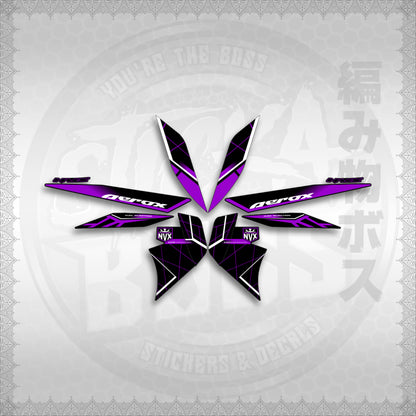 STICKER DECALS for AEROX V2 MALAYSIAN (AV2MAMABO) By STICKABOSS (SOFIE LAMINATED WATERPROOF)