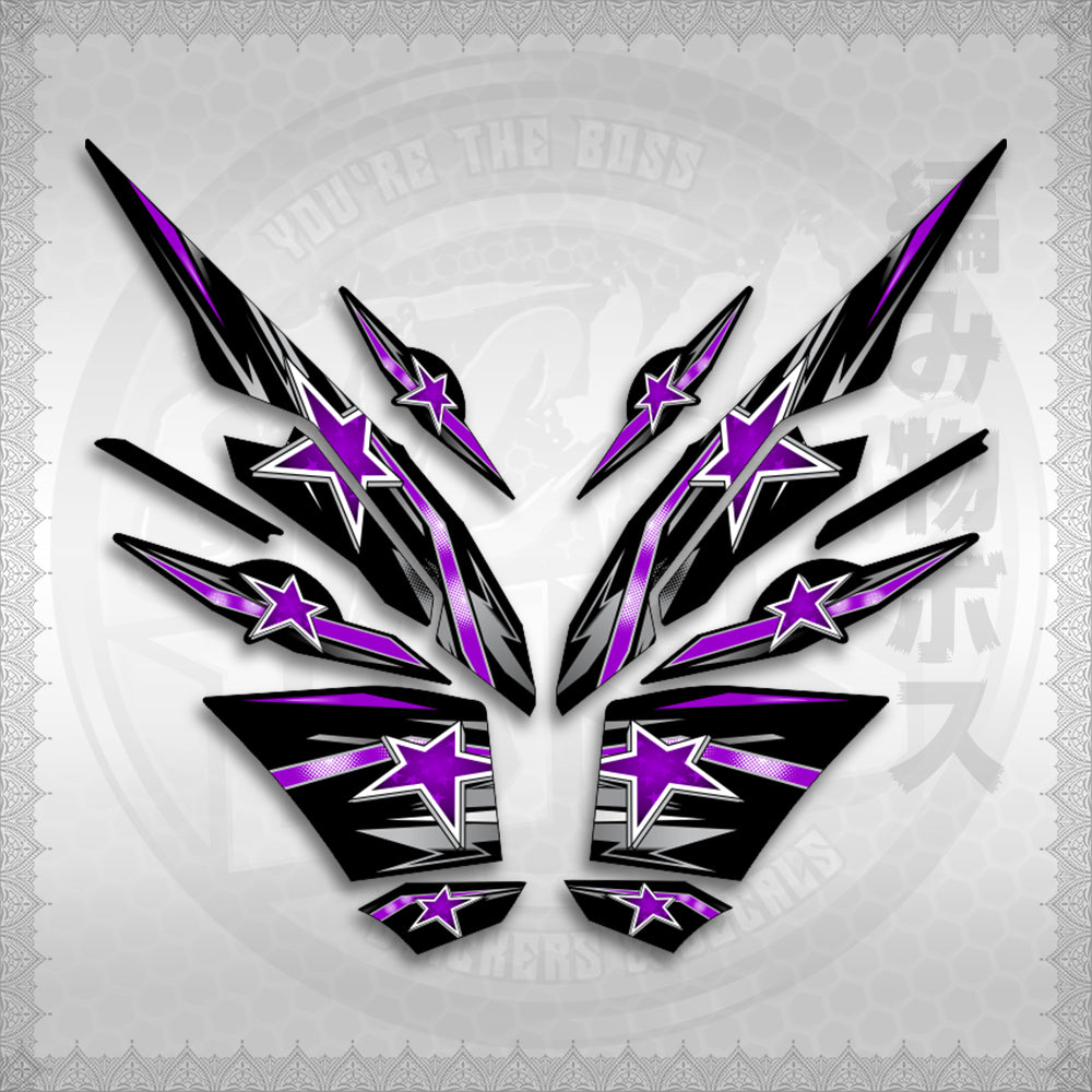 STICKER DECALS for AEROX V3 ALPHA TURBO INDO (AV3LESTSE) By STICKABOSS (SOFIE LAMINATED WATERPROOF)