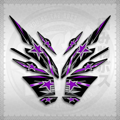 STICKER DECALS for AEROX V3 ALPHA TURBO INDO (AV3LESTSE) By STICKABOSS (SOFIE LAMINATED WATERPROOF)