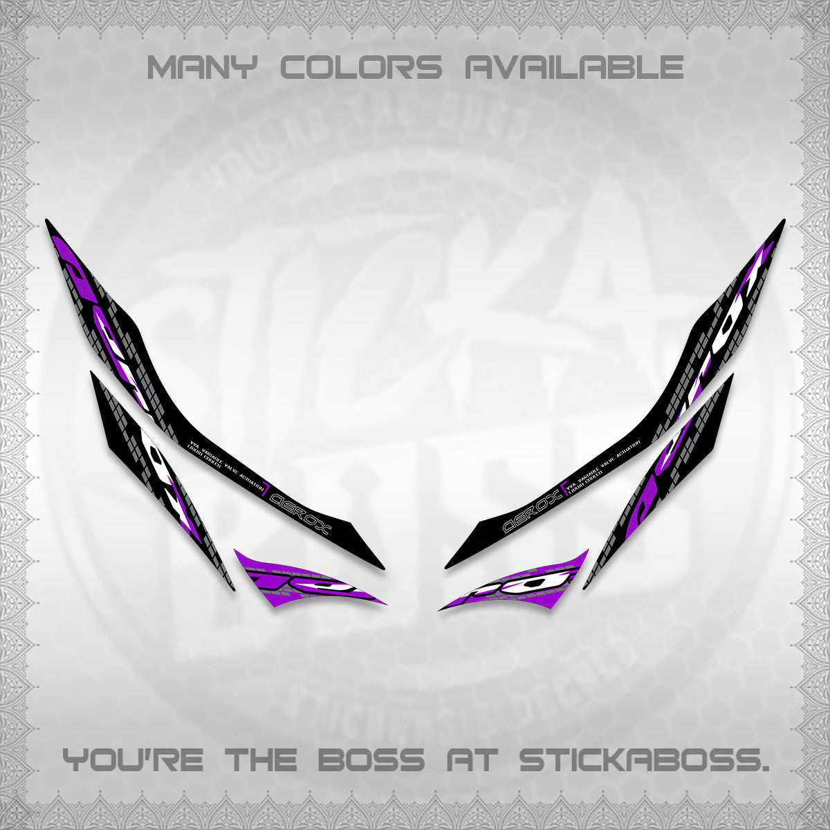 AEROX 155 V1 DECALS (NEW 2026 VORTEX) STICKER KITS BY STICKABOSS