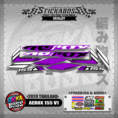AEROX 155 V1 STOCK DECALS  ( 2020 THAILAND )【WITH FREEBIES】