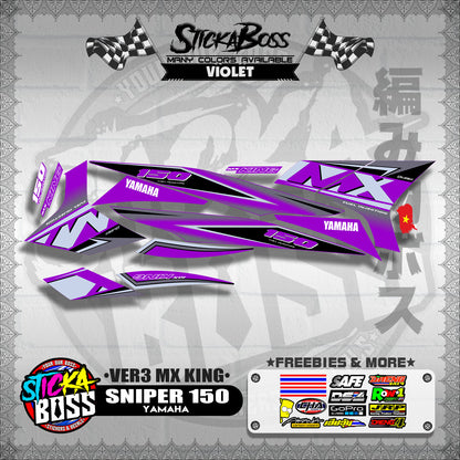 SNIPER 150 DECALS ( VER3 MX KING )【WITH FREEBIES】
