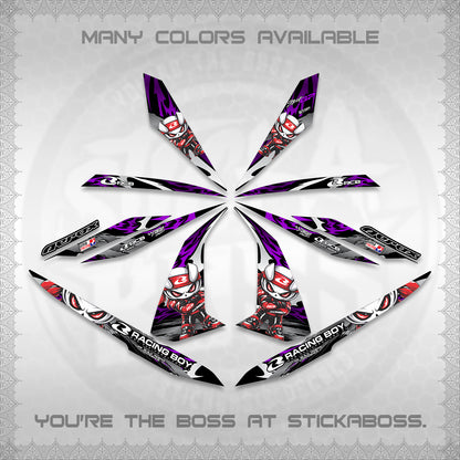 AEROX 155 V1 DECALS (2026 NEW RCB 2.0 DESIGN) STICKER KITS BY STICKABOSS