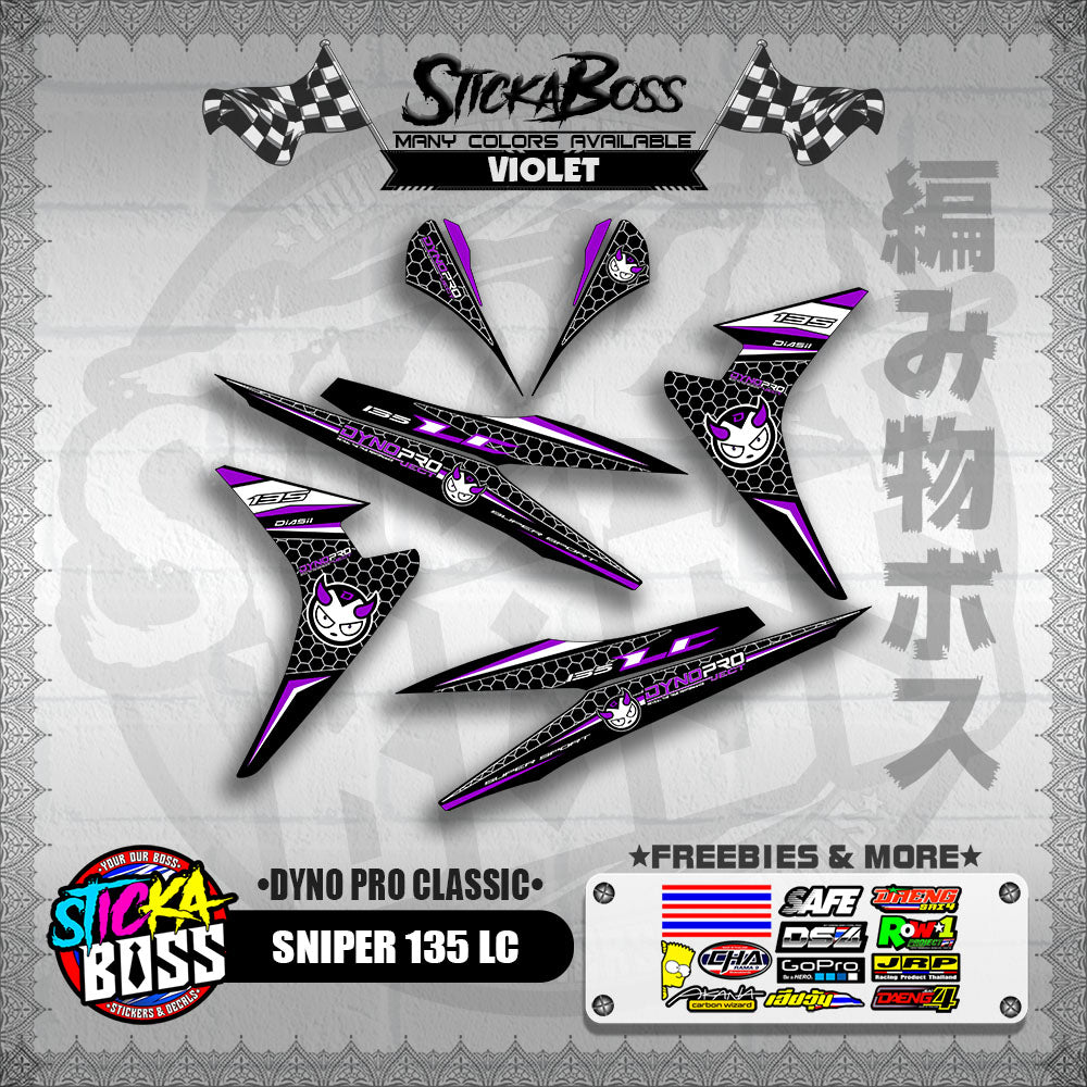 SNIPER 135 LC DECALS ( DYNO PRO CLASSIC )【WITH FREEBIES】