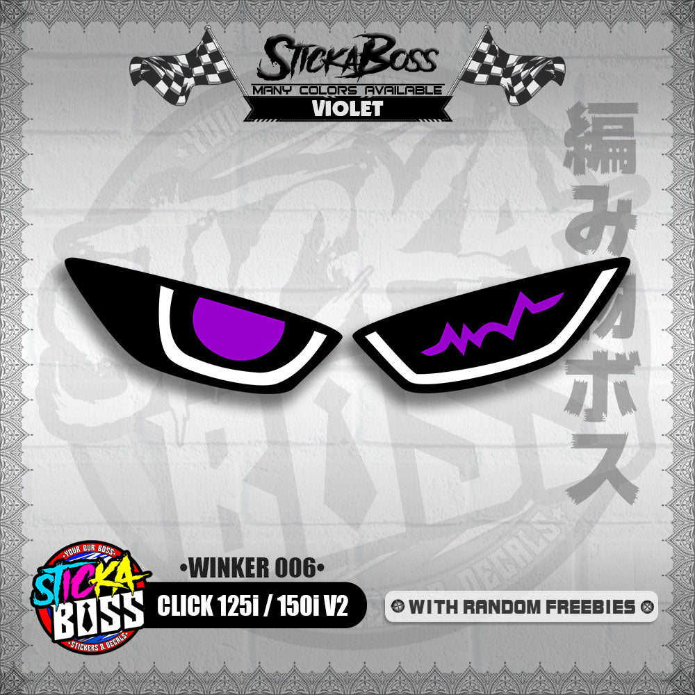 CLICK 125i / 150i V2 (WINKER 006) TRANSPARENT【WITH FREEBIES】