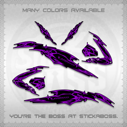 CLICK 125 V3 VARIO DECALS (2026 TRIBAL LIGHTNING DESIGN) STICKER KITS BY STICKABOSS