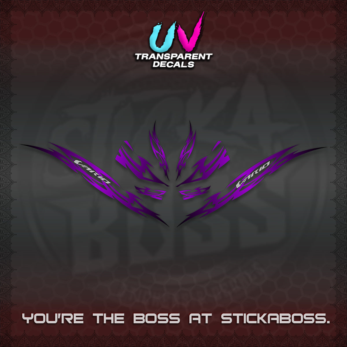 CLICK 125 V3 INDO VARIO UV TRANSPARENT DECALS (2026 NUSANTARA STRIPING) STICKER DECALS By STICKABOSS