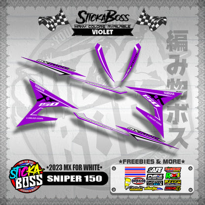 SNIPER 150 DECALS ( 2023 MX FOR WHITE )【WITH FREEBIES】