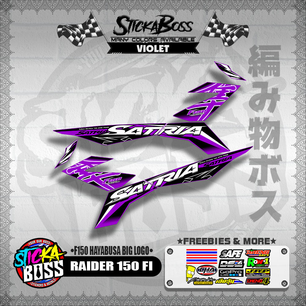 RAIDER 150 FI DECALS ( F150 HAYABUSA BIG LOGO )【WITH FREEBIES】