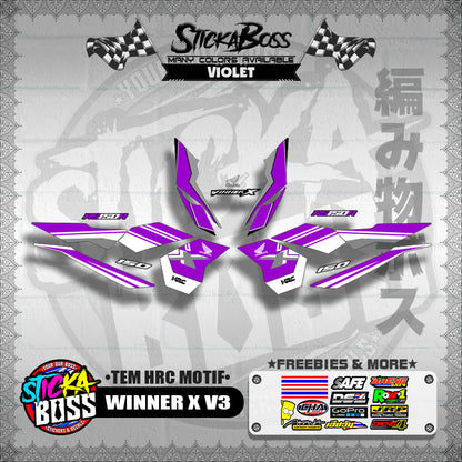WINNER X V3 DECALS ( TEM HRC MOTIF )【WITH FREEBIES】