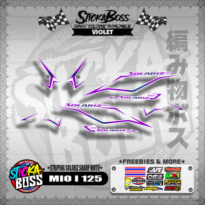 MIO I 125 MALAYSIAN DECALS ( STRIPING SOLARIZ SHARP MOTIF )【WITH FREEBIES】