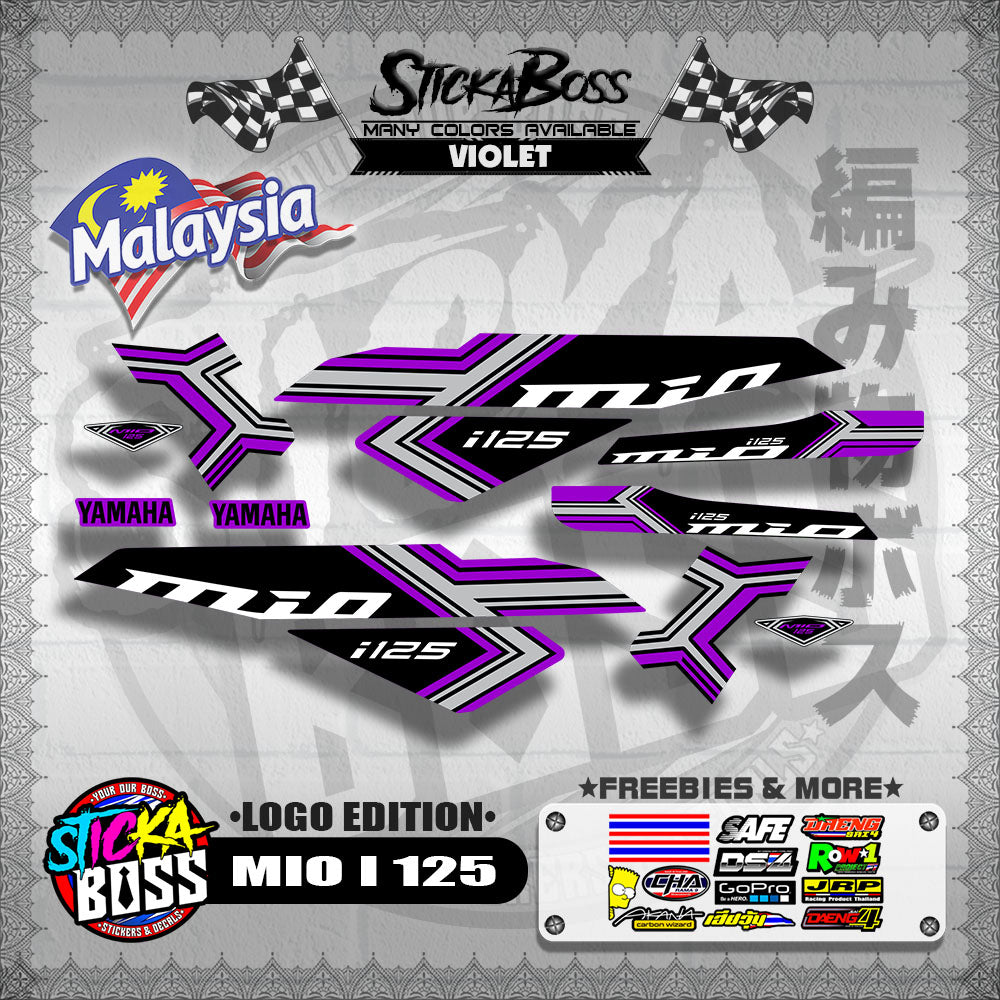 MIO I 125 MALAYSIAN DECALS ( LOGO EDITION )【WITH FREEBIES】
