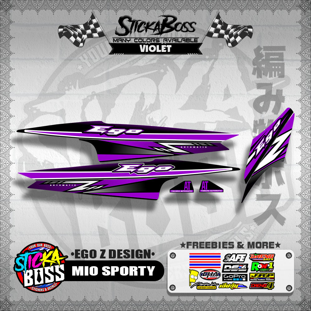 MIO SPORTY DECALS ( EGO Z DESIGN )【WITH FREEBIES】