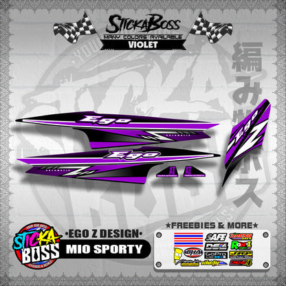 MIO SPORTY DECALS ( EGO Z DESIGN )【WITH FREEBIES】