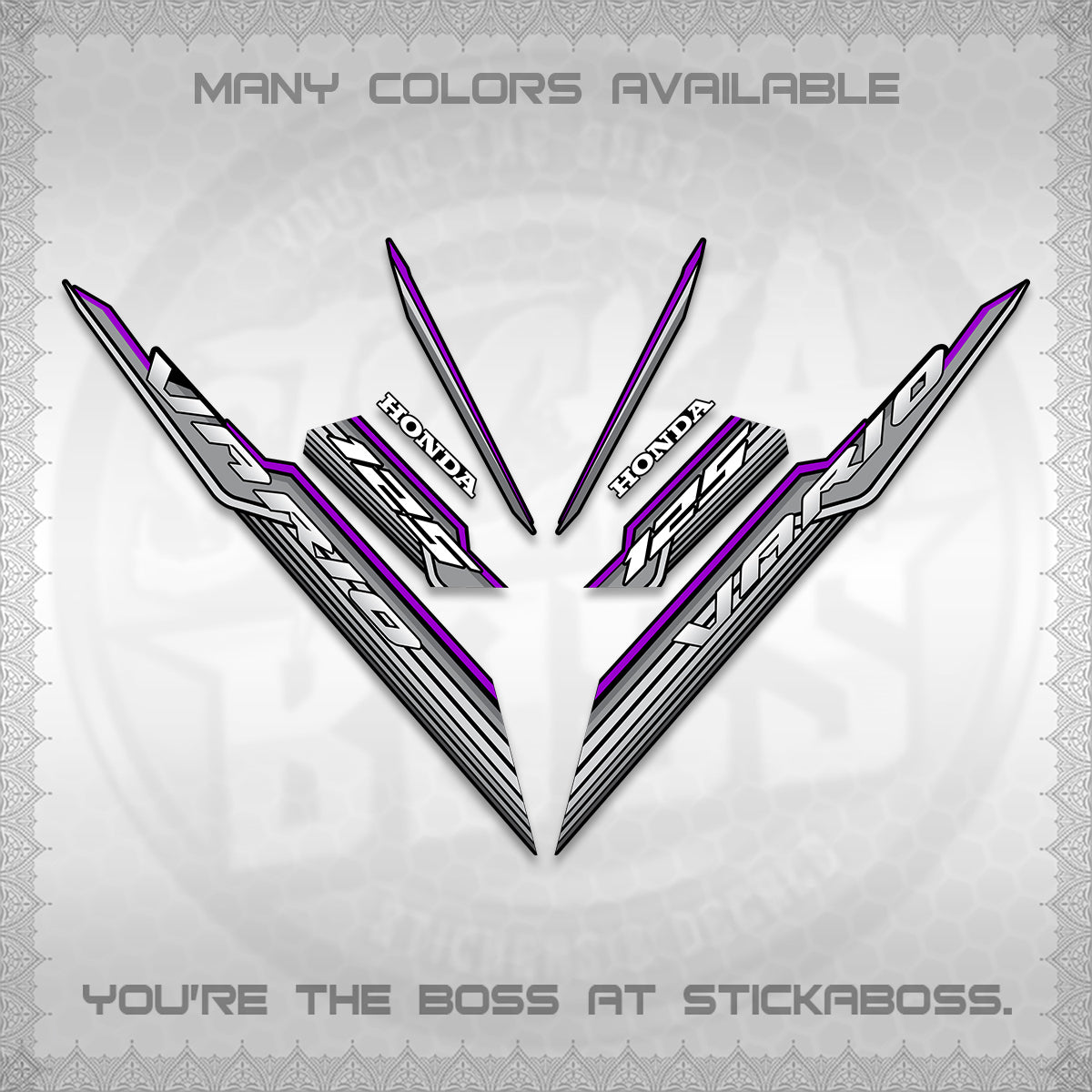 CLICK 125 V3 INDO DECALS (2024 SV 07-A2 STYLE) STICKER KITS By STICKABOSS