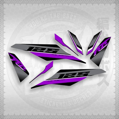 STICKER DECALS for MIO I 125 (MIIM3DARCED) By STICKABOSS (SOFIE LAMINATED WATERPROOF)