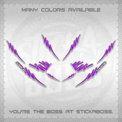 AEROX V2 FOR WHITE STRIPING DECALS (1 TONE PUTRA VIRDIAN)STICKER DECALS BY STICKABOSS