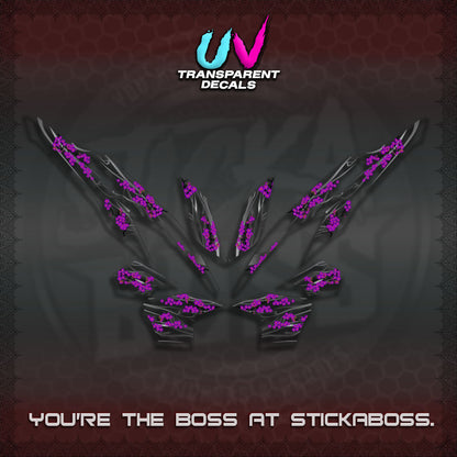 CLICK 125 V2 UV TRANSPARENT DECALS (2026 NEW SAKURA WIND)STICKER DECALS By STICKABOSS