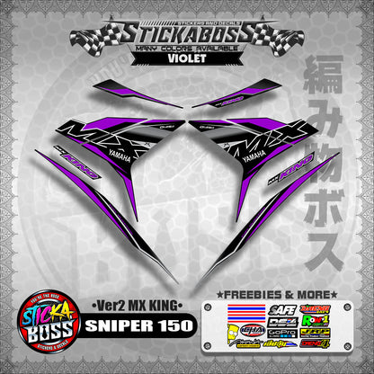 SNIPER 150 DECALS ( Ver2 MX KING )【WITH FREEBIES】MALAYSIAN CONCEPT/Y15ZR/EXCITER 150