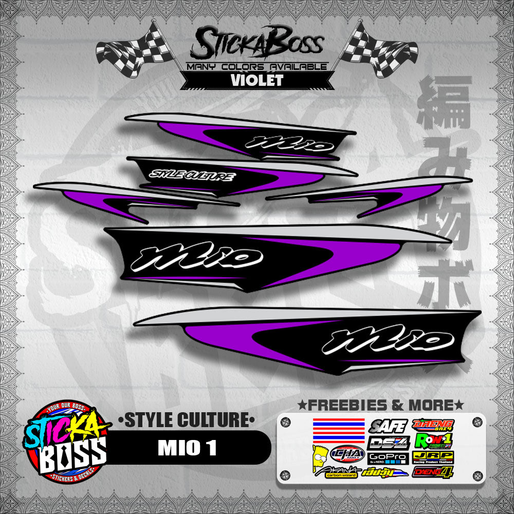MIO 1 STOCK DECALS ( STYLE CULTURE )【WITH FREEBIES】