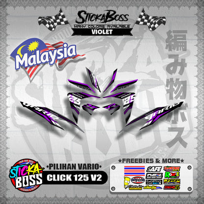 CLICK 125 V2 MALAYSIAN DECALS ( PILIHAN VARIO )