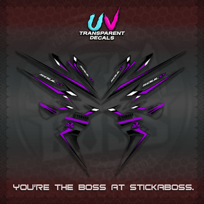 【PREMIUM UV PRINT】TRANSPARENT MIO SOUL i 115 GT INDO STRIPING DECALS (2026 DESIGN 001)By STICKABOSS