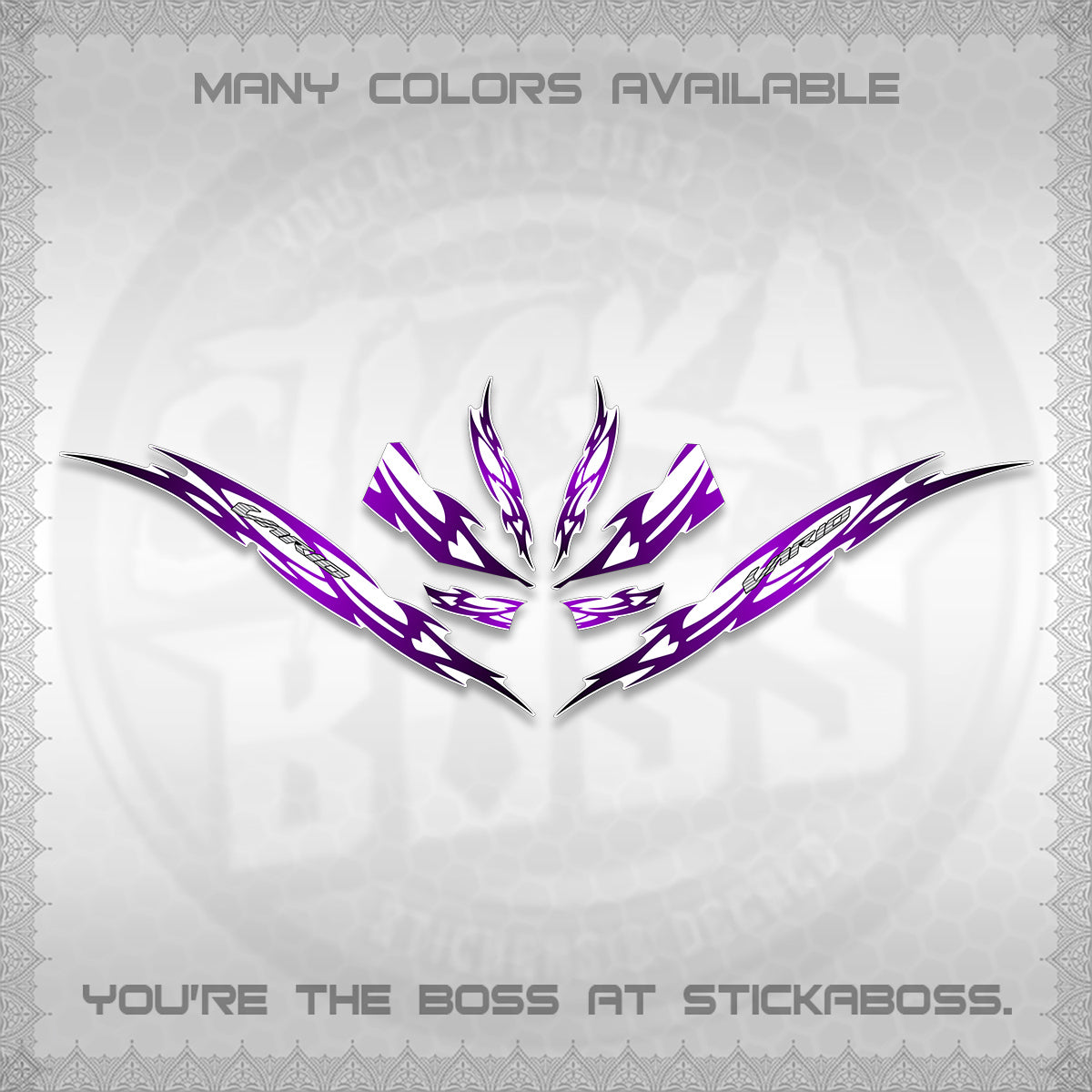 CLICK 125 V3 INDO VARIO FOR WHITE DECALS (2026 NUSANTARA STRIPING) STICKER DECALS By STICKABOSS