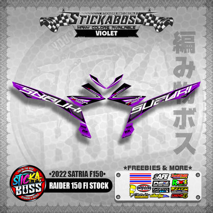 SUZUKI RAIDER 150 FI STOCK DECALS ( 2022 SATRIA F150 )【WITH FREEBIES】