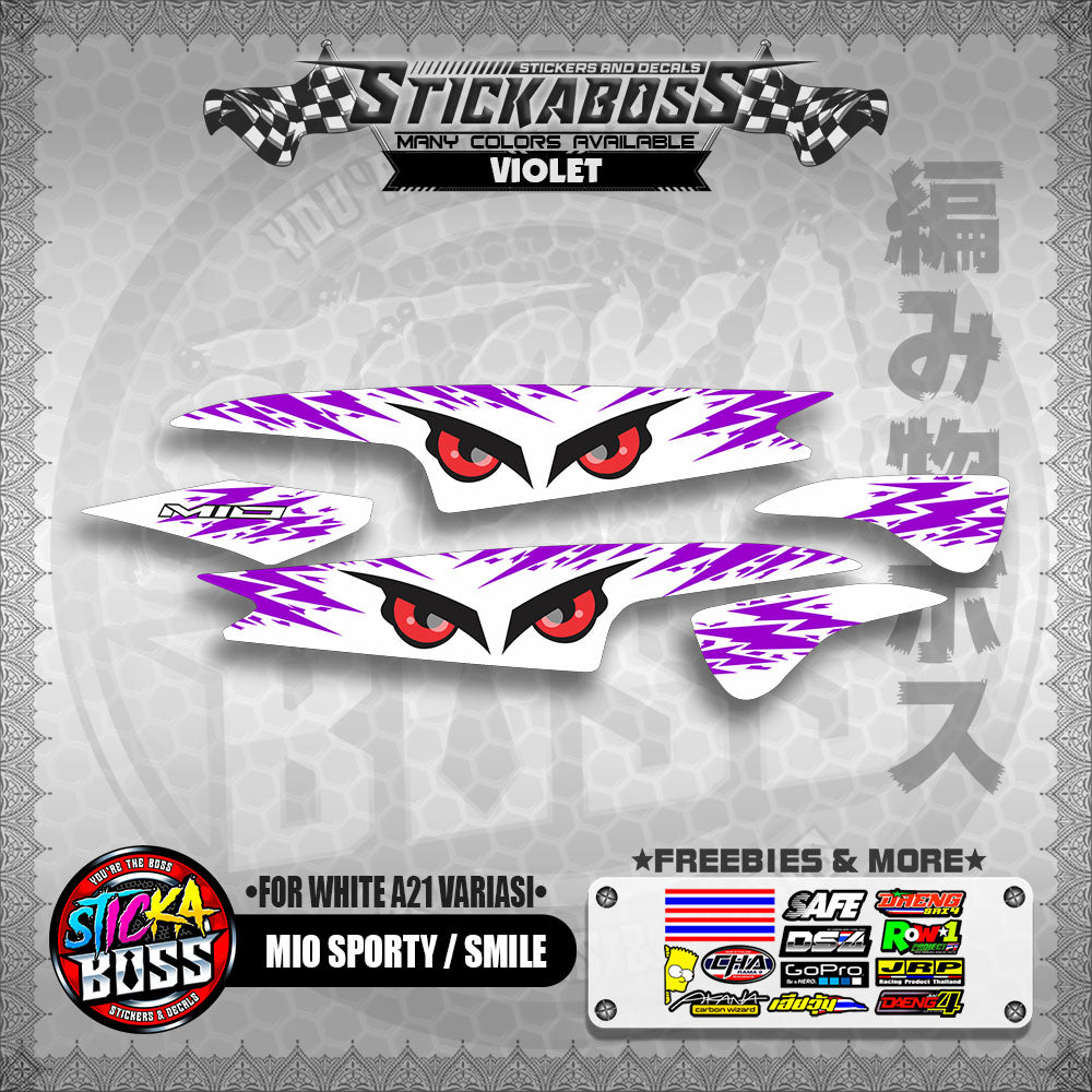 MIO SPORTY / SMILE INDO STICKER DECALS ( FOR WHITE A21 VARIASI)【WITH FREEBIES】