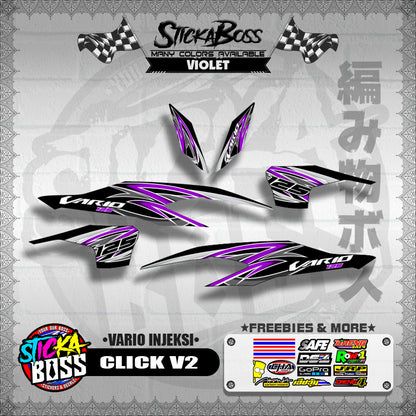 CLICK V2 DECALS ( VARIO INJEKSI )【WITH FREEBIES】