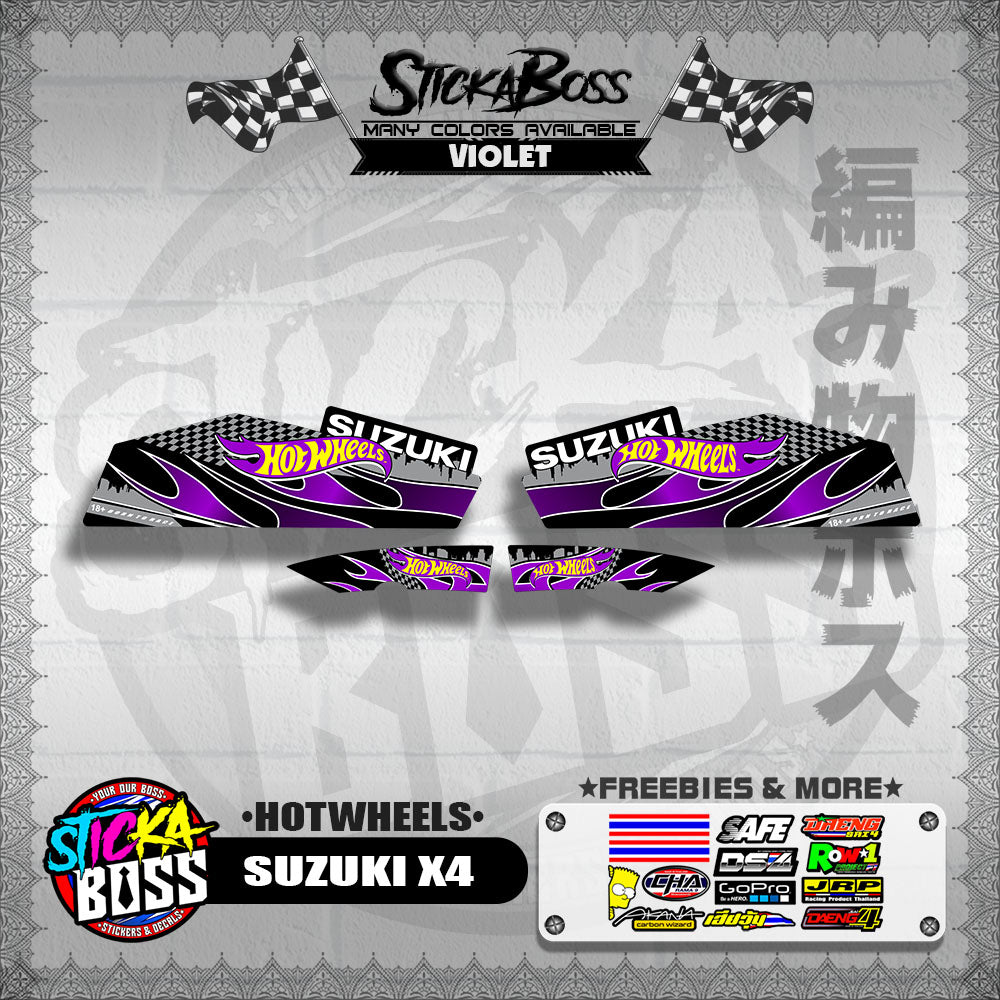 X4 DECALS ( HOTWHEELS )【WITH FREEBIES】