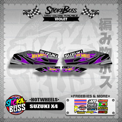 X4 DECALS ( HOTWHEELS )【WITH FREEBIES】