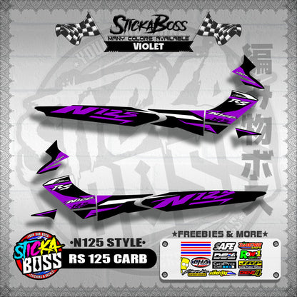 RS 125 CARB DECALS ( N125 STYLE )【WITH FREEBIES】