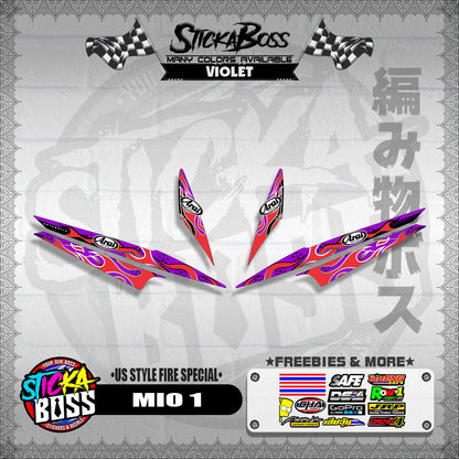 MIO 1 DECALS ( US STYLE FIRE SPECIAL )【WITH FREEBIES】