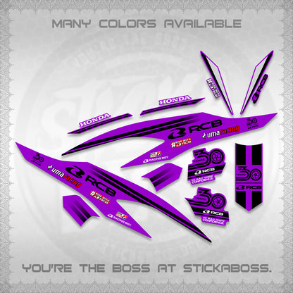 CLICK 125 V2 DECALS (2026 30TH ANNIVERSARY RACING DESIGN) STICKER DECALS BY STICKABOSS