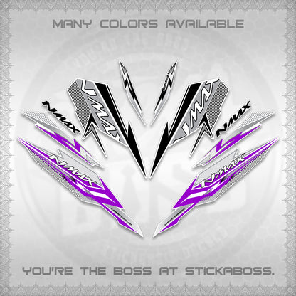 NMAX V2 FOR WHITE DECALS (2026 VARIO STYLE) STICKER DECALS By STICKABOSS