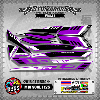 MIO SOUL i 125 DECALS ( 2018 GT DESIGN ) 【WITH FREEBIES】