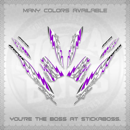 AEROX V2 INDO FOR WHITE DECALS (2026 STAR 0001 MOTIF) STICKER KITS By STICKABOSS