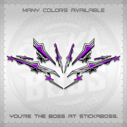 AEROX 155 V3 INDO DECALS (ALPHA TURBO 0004)STICKER DECALS By STICKABOSS