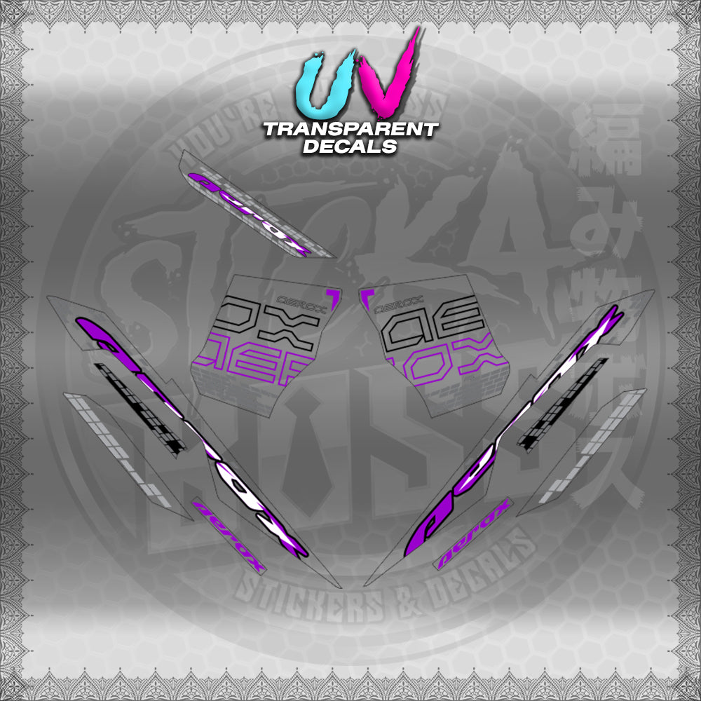 【PREMIUM UV PRINT】TRANSPARENT AEROX V3 ALPHA TURBO INDO (AV3NVBLDE)【WITH FREEBIES】